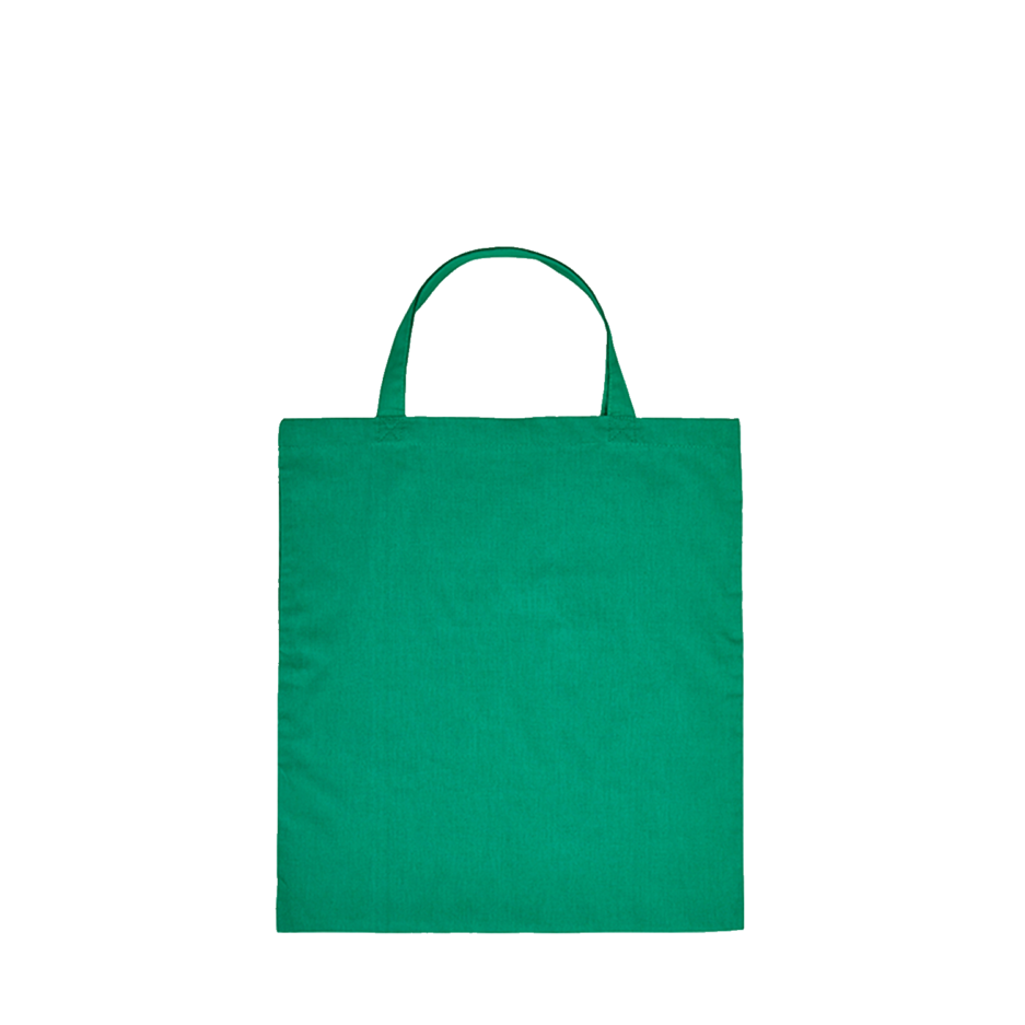 Baumwolltasche kurze Henkel Dunkelgrün 38 x 42 cm