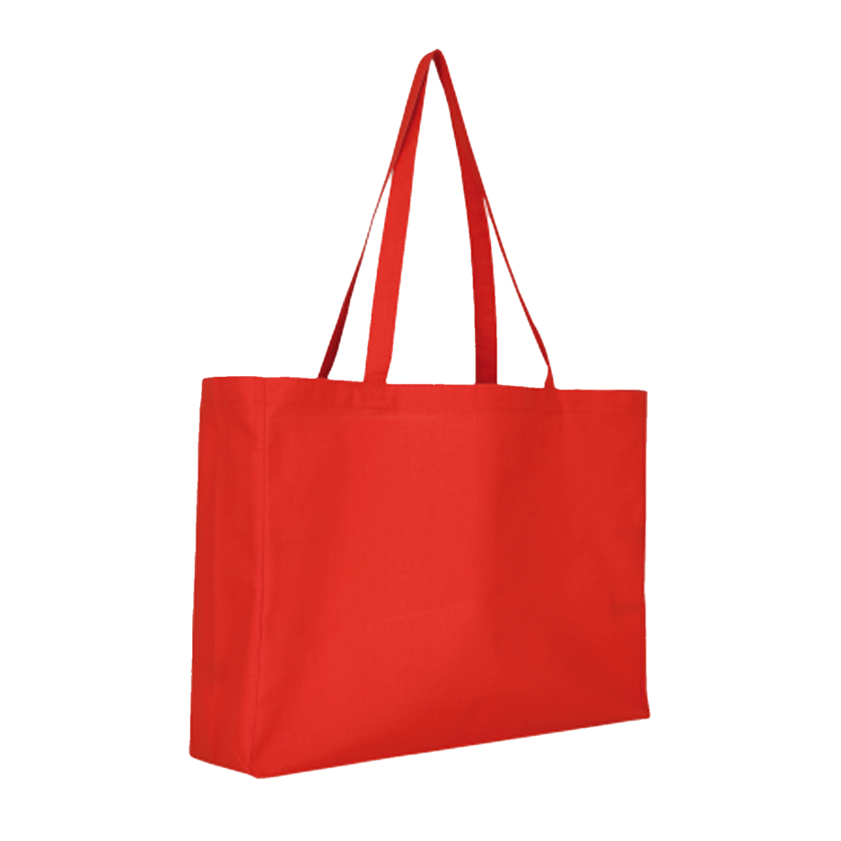 XL Shopper aus Baumwolle Rot 48x36x12 cn