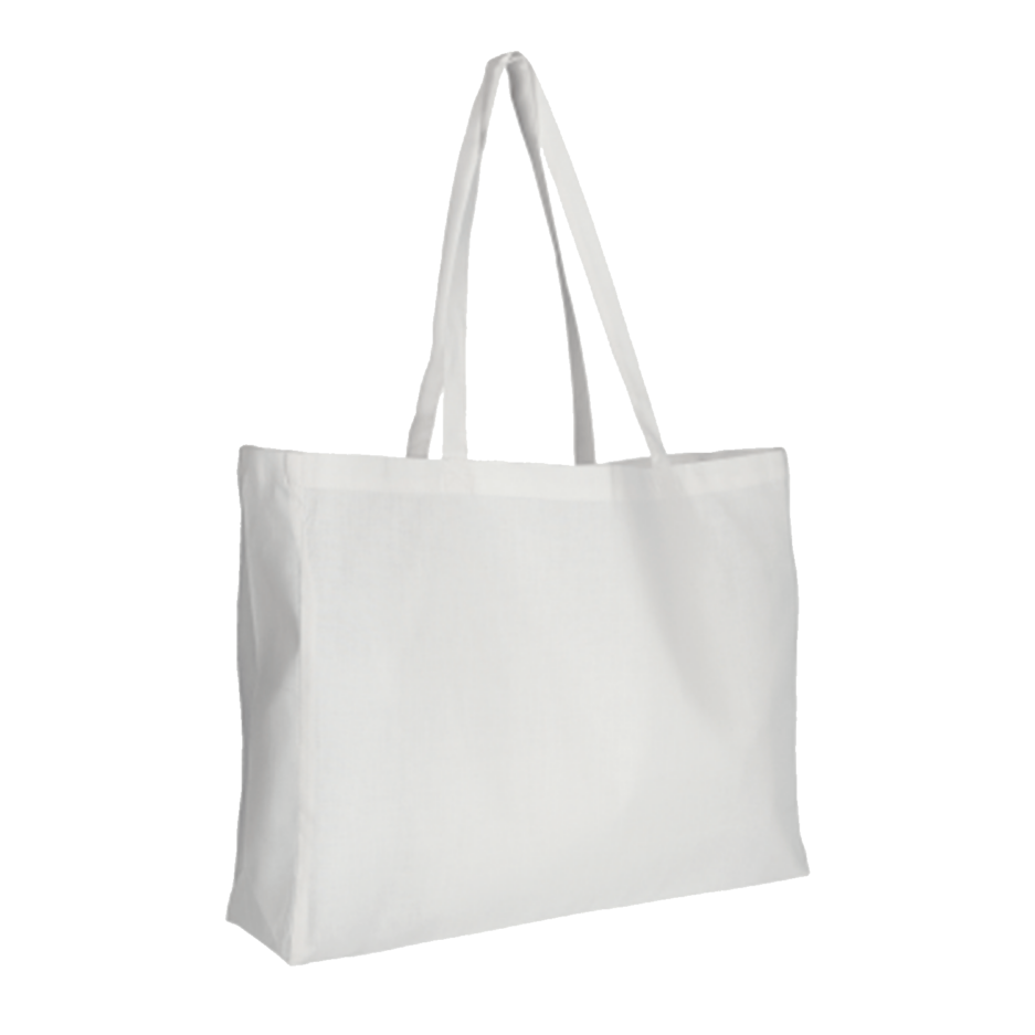 XL Shopper aus Baumwolle Weiss 48x36x12 cn