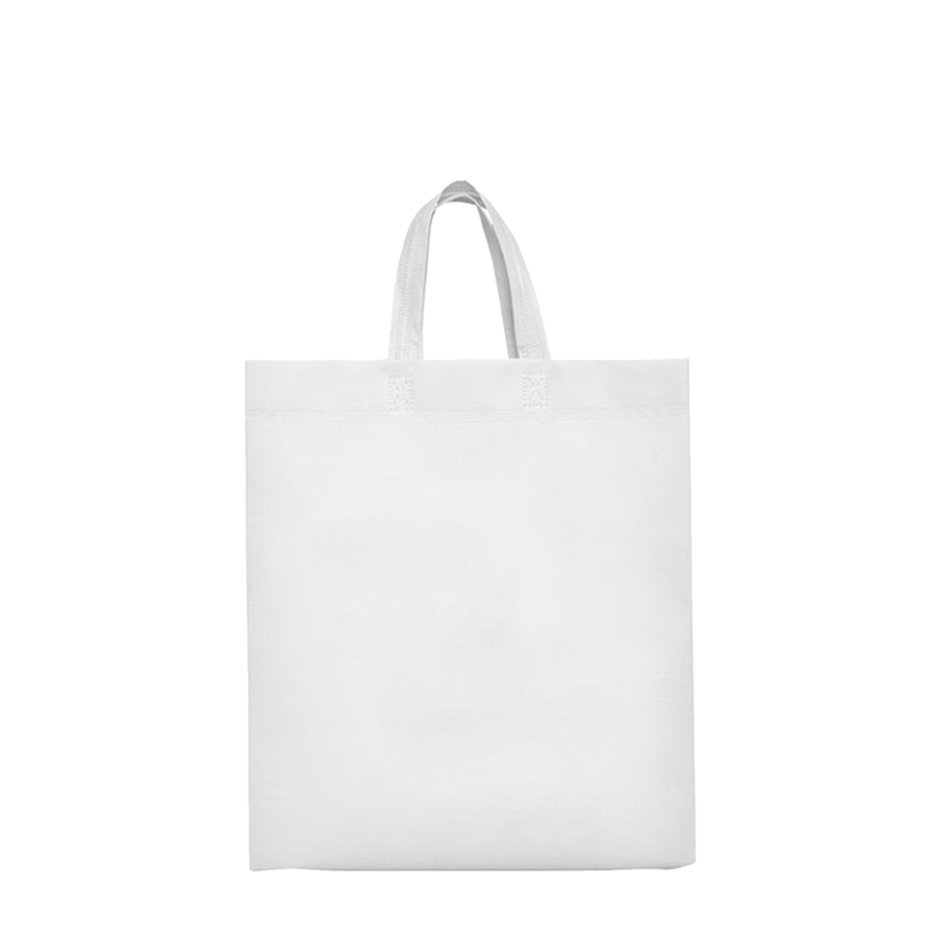 PP Tasche mit Boden und Seitenfalte Weiss 35 x 40 x 12 cm