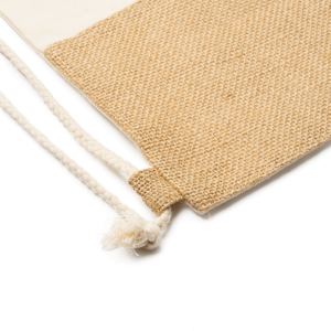 Turnbeutel aus Baumwolle aus Jute Detail Turnbeutel aus Baumwolle aus Jute Detail
