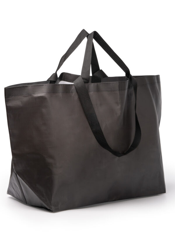 PP Tasche mit kurzem und langen Henkeln Kabil Schwarz 48 x 36 x 36 cm